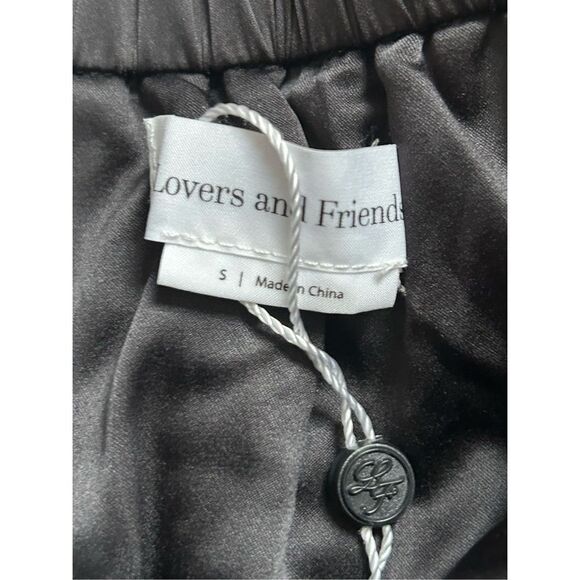 Lovers and Friends Heila Faux Leather Jumpsuit Black Women’s Size Small - Picture 9 of 11